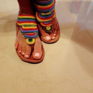 Beaded sandals